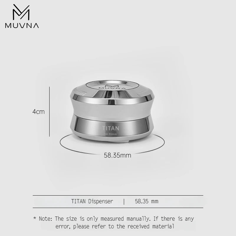 MUVNA V2 Espresso Tamper, 30 lbs pressure Spring-loaded Coffee Tamper, Stainless Steel Gravity Adaptive Height Distributor Set - POCILLO