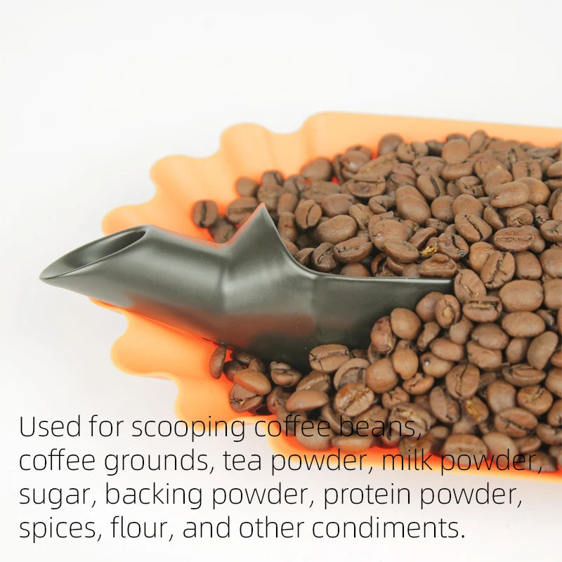 Ceramic Coffee Measuring Shovel Coffee Measure Scoop for Weighing and Filling Coffee Beans Coffee Grounds Barista Tools - POCILLO