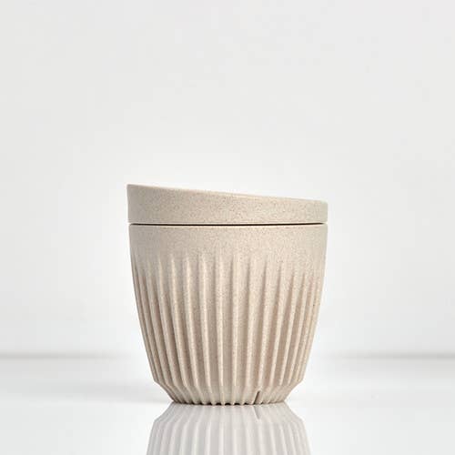 HuskeeCup Reusable and Sustainable Cup & Lid - 6oz natural