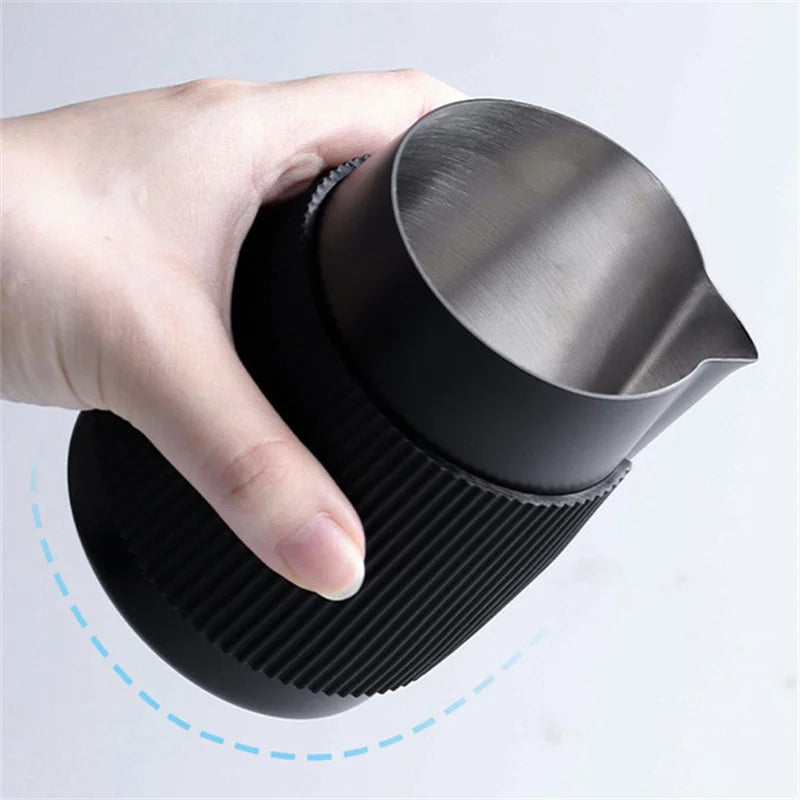 Coffee Frothing Pitcher with Anti-Scald Silicone Sleeve - POCILLO