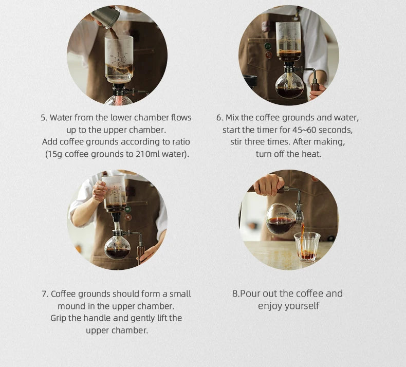 MHW-3BOMBER Coffee Siphon Pot Set - POCILLO