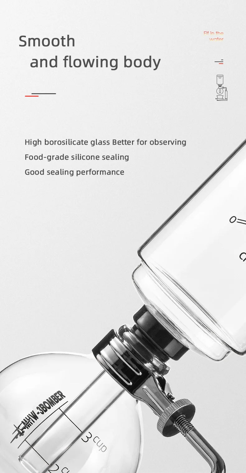 MHW-3BOMBER Coffee Siphon Pot Set - POCILLO