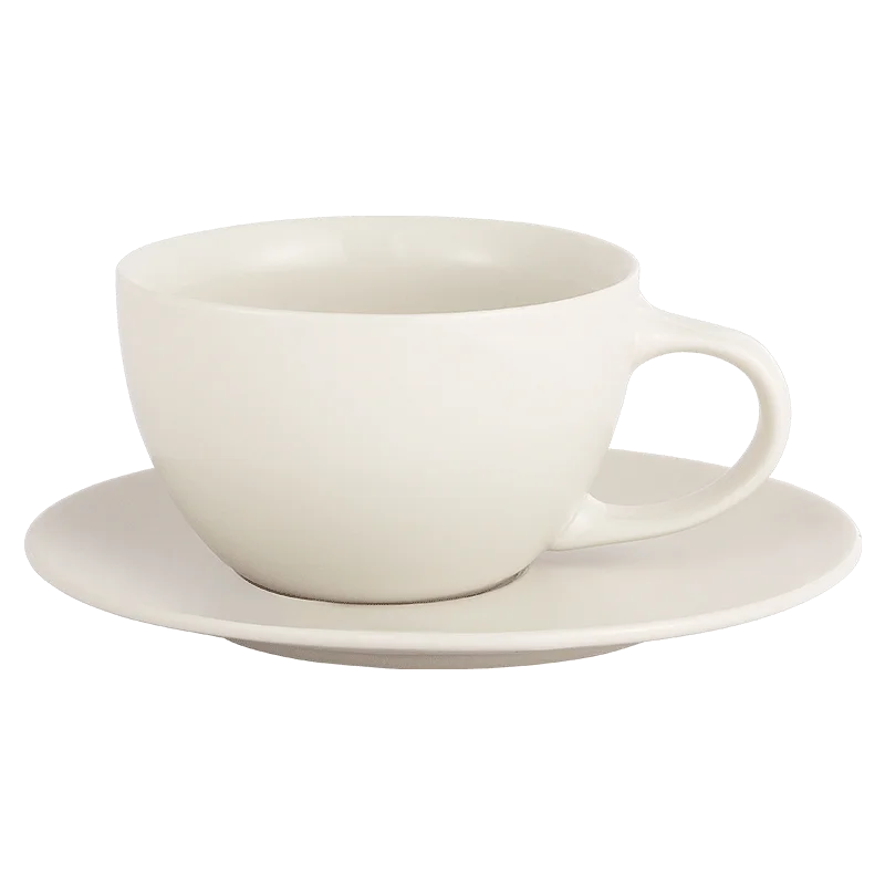 MHW-3BOMBER 300ml Latte Mugs Ceramic Saucer | Cappuccino Latte Art Cup set - POCILLO