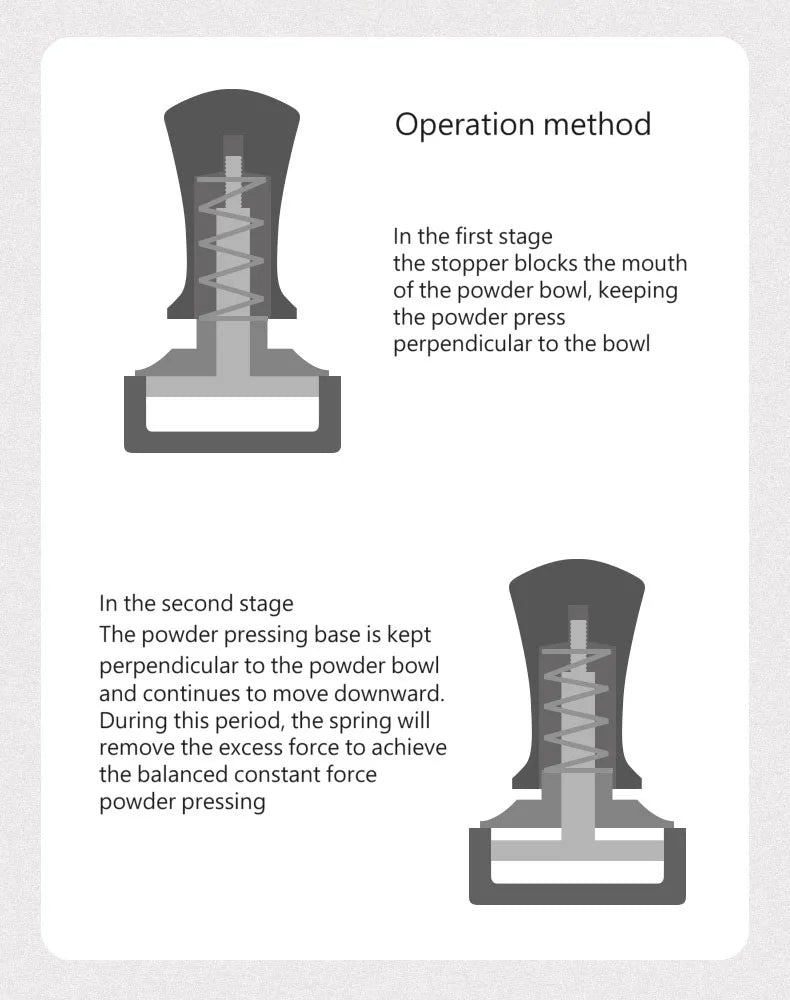 Spring-Balanced Fixed Force Coffee Tamper - POCILLO