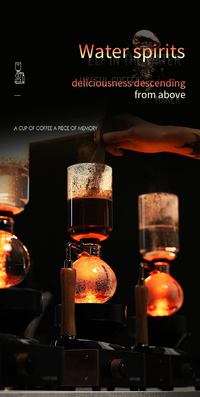 MHW-3BOMBER Coffee Siphon Pot Set - POCILLO