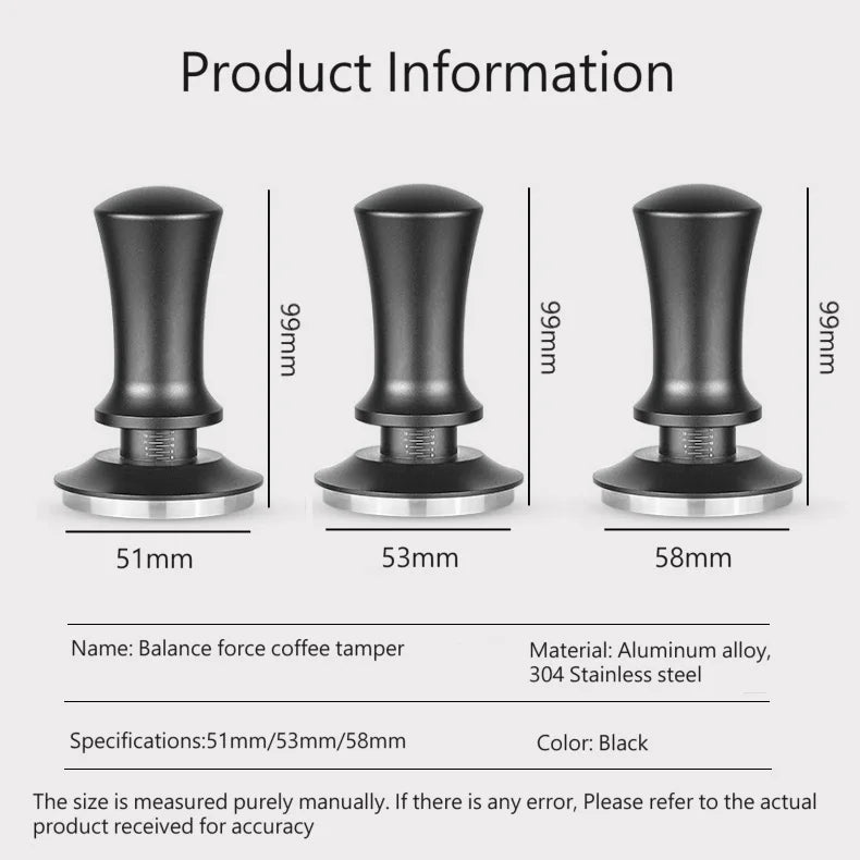 Spring-Balanced Fixed Force Coffee Tamper - POCILLO