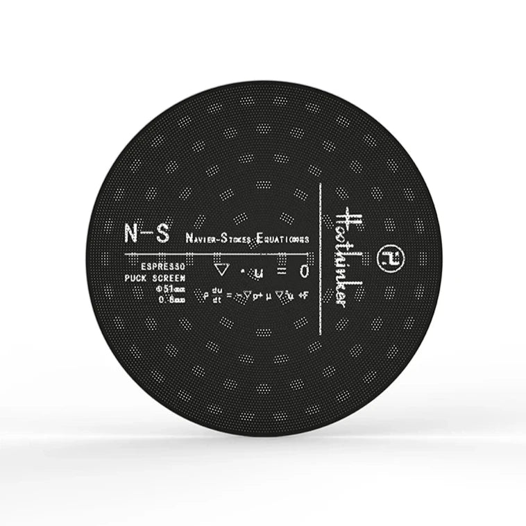 Titanium-Coated Espresso Puck Screen – Black 53mm