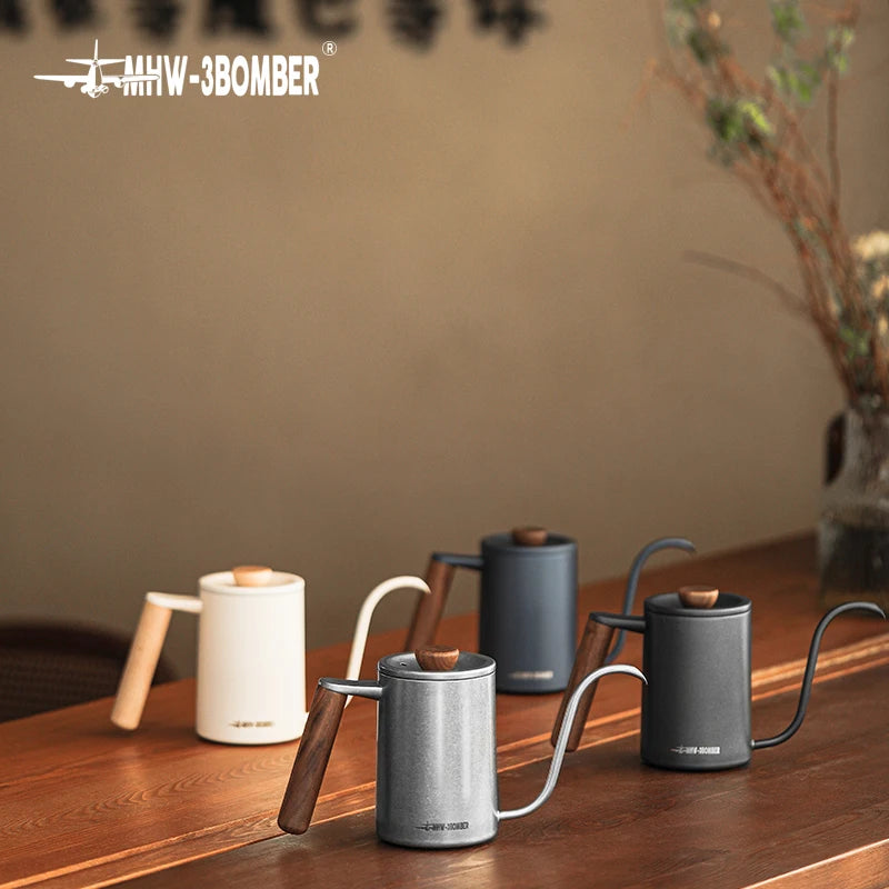 MHW-3BOMBER Pour Over Coffee Kettle 400ml/600ml Stainless Steel - POCILLO