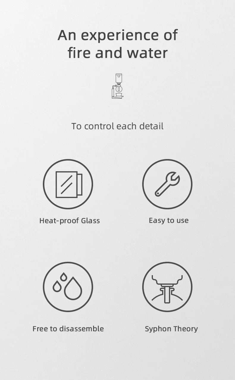 MHW-3BOMBER Coffee Siphon Pot Set - POCILLO