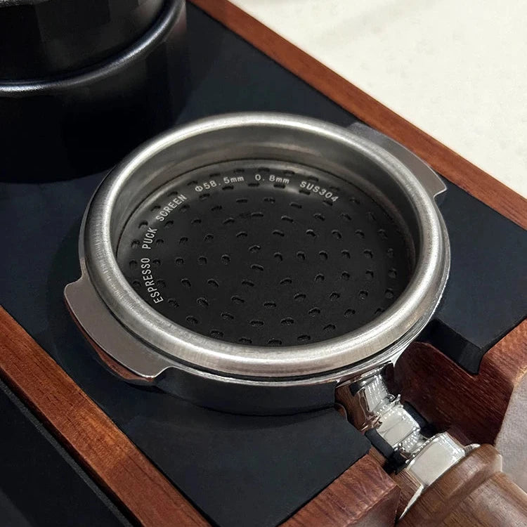 Titanium-Coated Espresso Puck Screen – Durable snd Safe