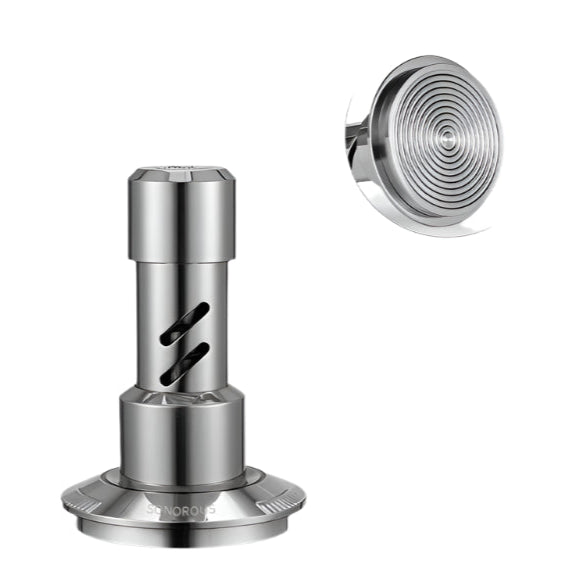 MUVNA V2 Espresso Tamper, 30 lbs pressure Spring-loaded Coffee Tamper, Stainless Steel Gravity Adaptive Height Distributor Set - POCILLO