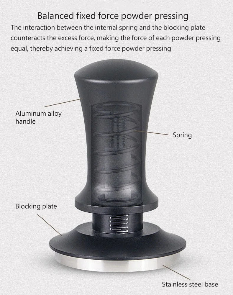 Spring-Balanced Fixed Force Coffee Tamper - POCILLO