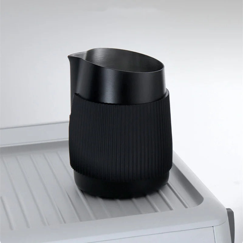 Coffee Frothing Pitcher with Anti-Scald Silicone Sleeve - POCILLO