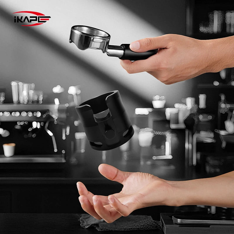 IKAPE Adjustable Portafilter Holder Tamping,51/54/58MM Espresso Tamping Station,With Non-slip Silicone Base,Coffee Accessories - POCILLO