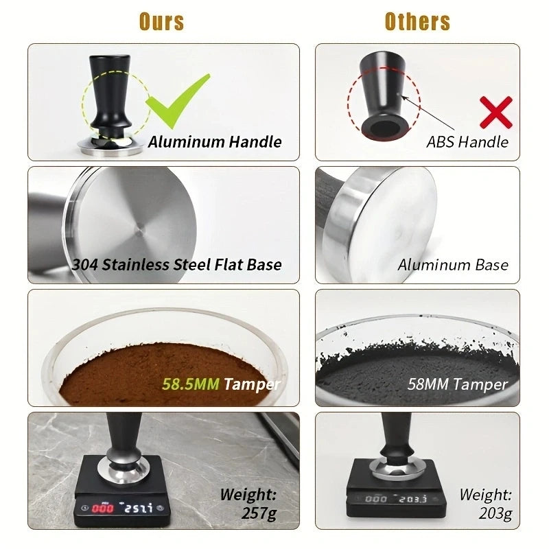 Calibrated Coffee Tamper for Delonghi and Breville Espresso Makers - POCILLO