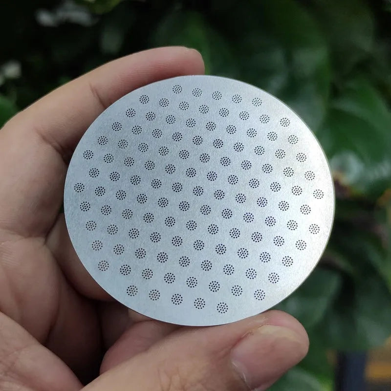 Espresso Puck Screen Coffee Filter 51mm 53.5mm 58.5mm Reusable Holder 0.8mm For 51mm 54mm 58mm Portafilter Barista Accessories - POCILLO