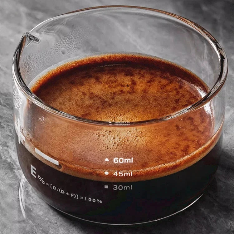 Barista-Grade Espresso Measuring Glass – Precision in Every Pour - POCILLO