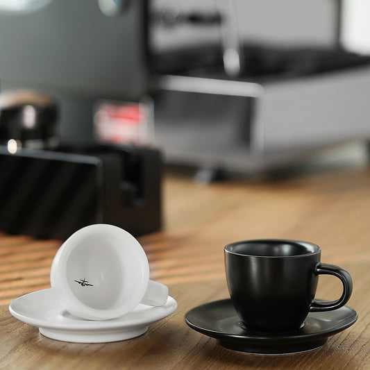 MHW-3BOMBER Espresso 80ml Ceramic Cup and Saucer | POCILLO | Demitasse - POCILLO