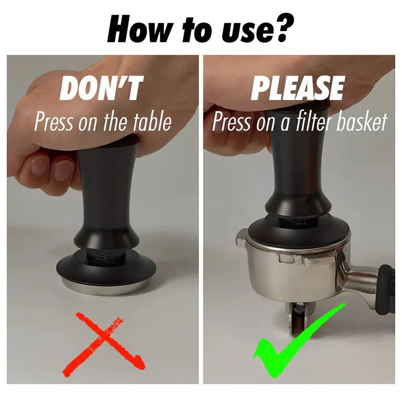 Spring-Balanced Fixed Force Coffee Tamper - POCILLO