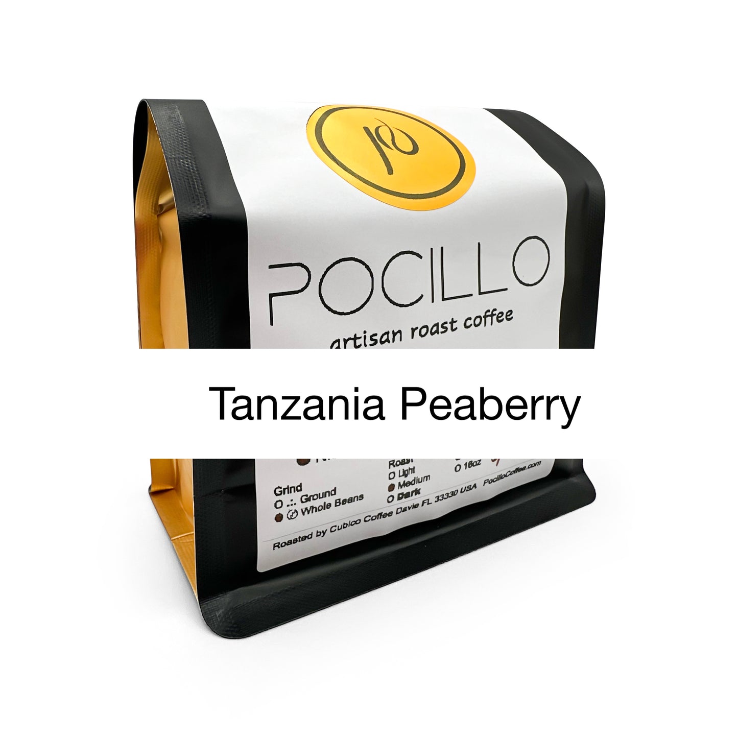 Pocillo Artisan Roast Tanzania Peaberry Coffee - roasted on-demand